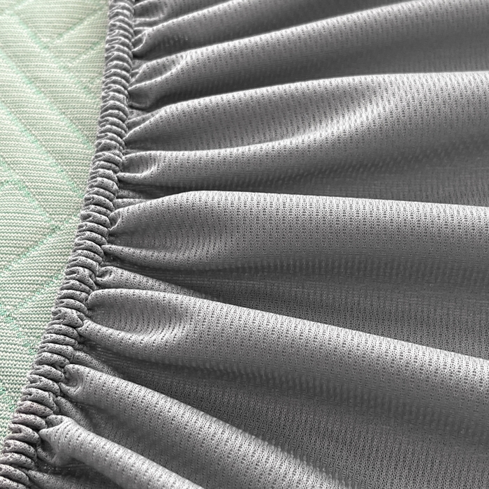 91家纺网 家纺一手货源 找家纺 欧邦 2025新款加厚PE中分子凉感豆豆软席-极简系列 床笠款-极简-绿