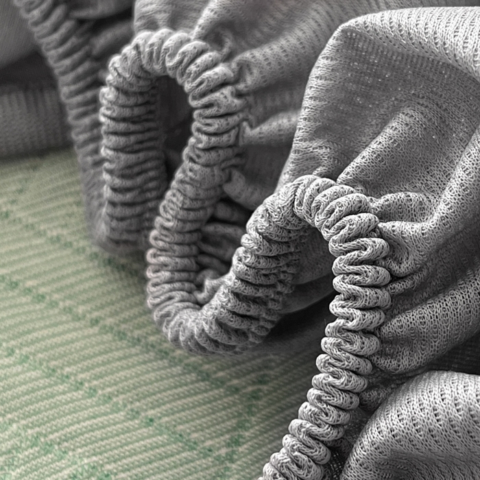 91家纺网 家纺一手货源 找家纺 欧邦 2025新款加厚PE中分子凉感豆豆软席-极简系列 床笠款-极简-绿