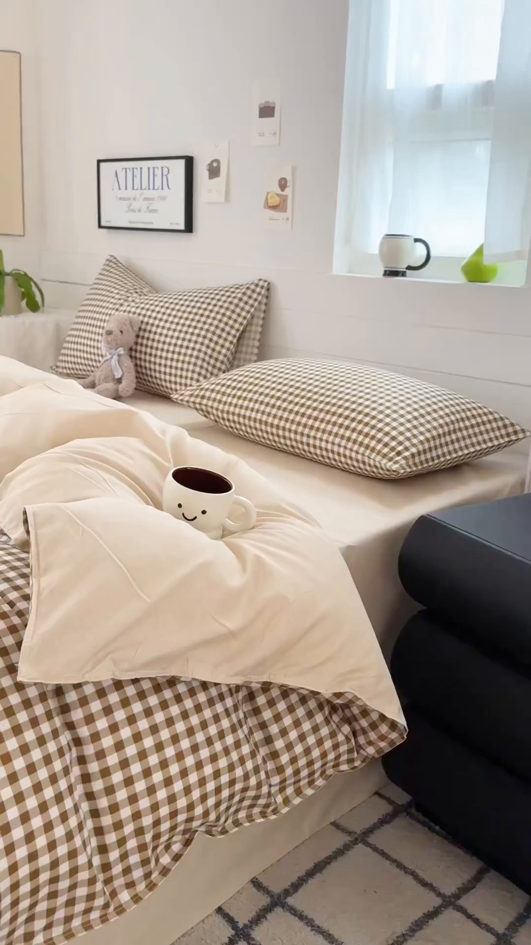 91家纺网 家纺一手货源 找家纺 可可家纺 2025新款印花卡通芦荟棉被套亲肤被罩单件小清新 驼小格