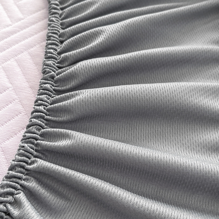 91家纺网 家纺一手货源 找家纺 欧邦 2025新款加厚PE中分子凉感豆豆软席-极简系列 床笠款-极简-紫