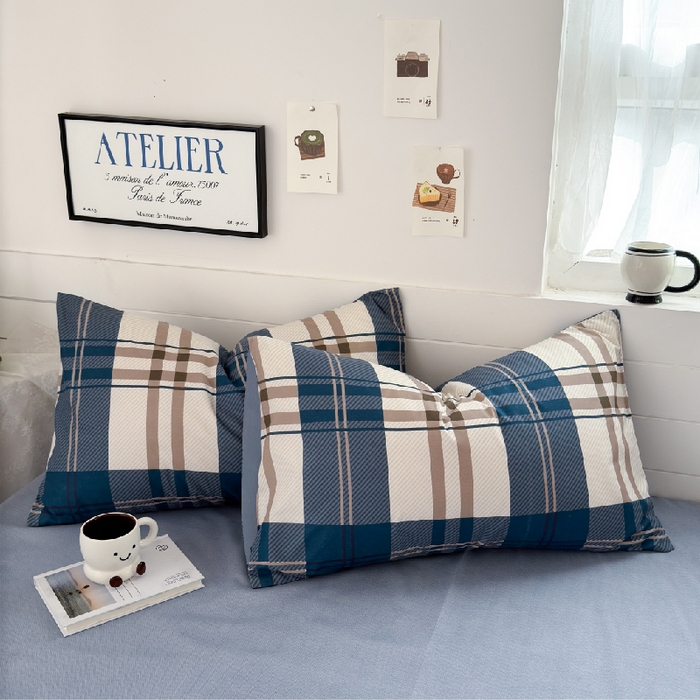 91家纺网 家纺一手货源 找家纺 （总）可可家纺 2025新款印花卡通芦荟棉枕套亲肤信封式枕头套小清新