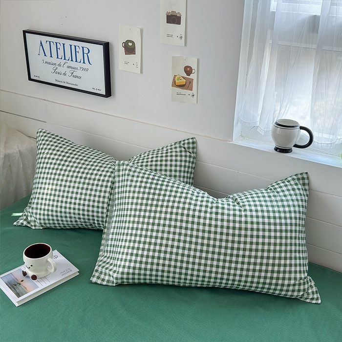 91家纺网 家纺一手货源 找家纺 （总）可可家纺 2025新款印花卡通芦荟棉枕套亲肤信封式枕头套小清新