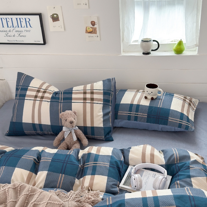 91家纺网 家纺一手货源 找家纺 可可家纺 2025新款印花卡通芦荟棉枕套亲肤信封式枕头套小清新 品味时尚