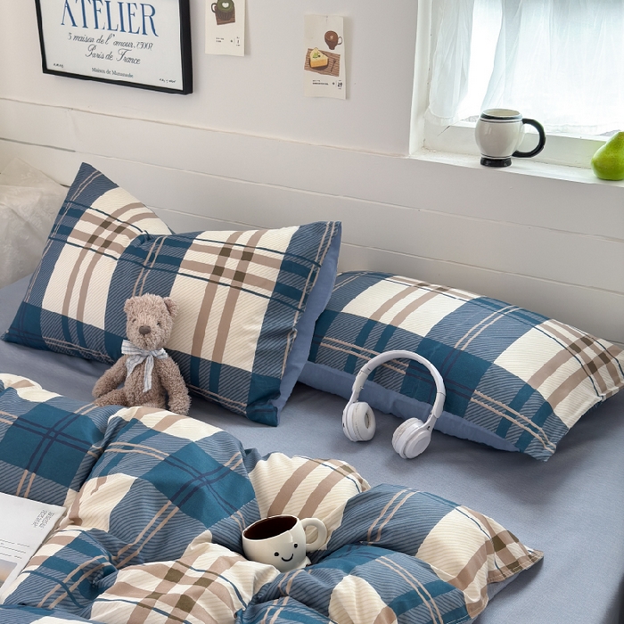 91家纺网 家纺一手货源 找家纺 可可家纺 2025新款印花卡通芦荟棉枕套亲肤信封式枕头套小清新 品味时尚