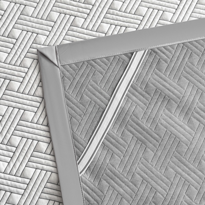 91家纺网 家纺一手货源 找家纺 欧邦 2025新款加厚PE中分子凉感豆豆软席-极简系列 床席款-极简-灰