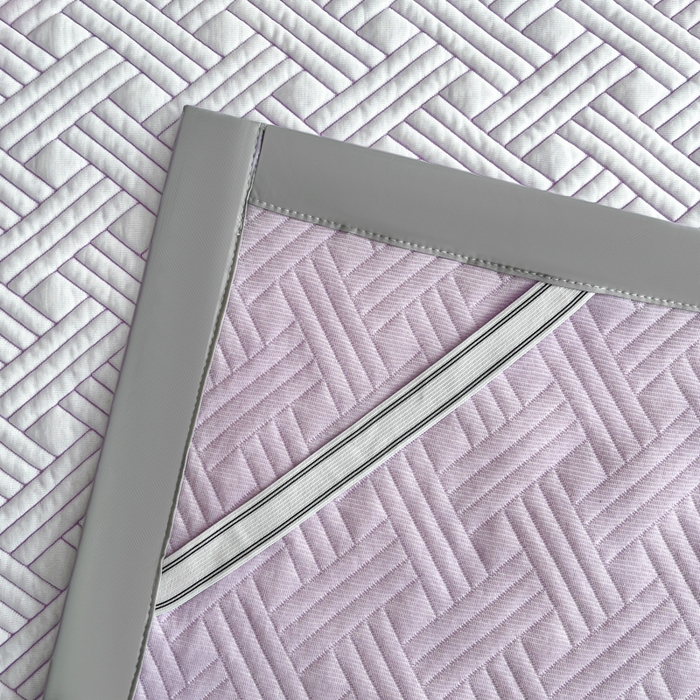 91家纺网 家纺一手货源 找家纺 欧邦 2025新款加厚PE中分子凉感豆豆软席-极简系列 床席款-极简-紫