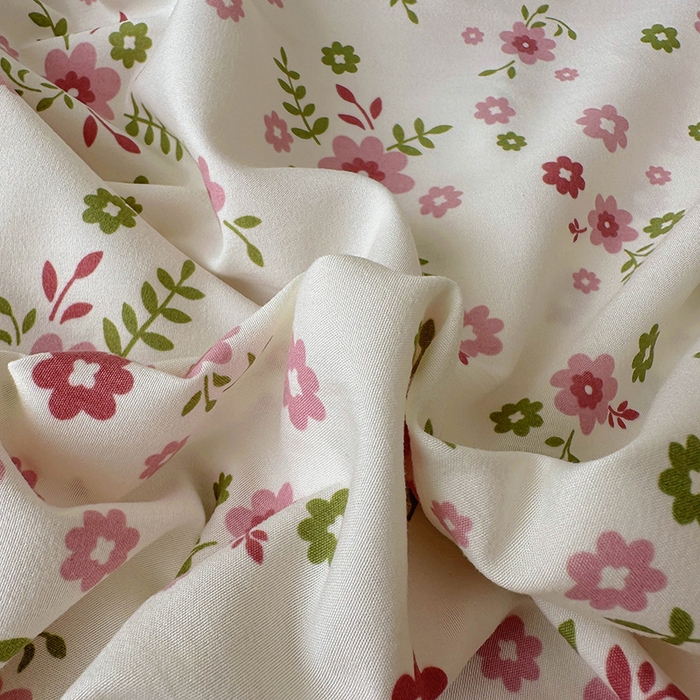 91家纺网 家纺一手货源 找家纺 十一家居 2025新款小清新印花款高克重加厚升级款云朵棉水洗棉床笠 花林小兔