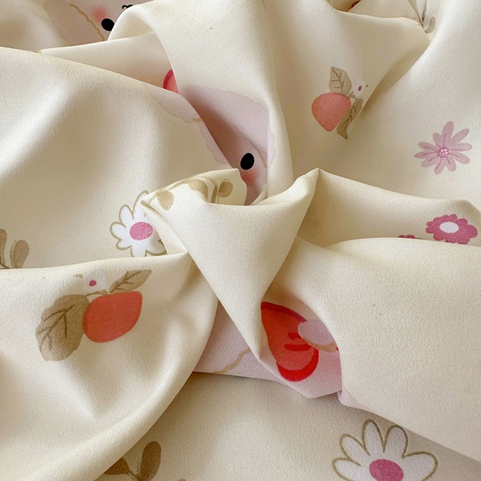 91家纺网 家纺一手货源 找家纺 十一家居 2025新款小清新印花款高克重加厚升级款云朵棉水洗棉床笠 萌趣小狗