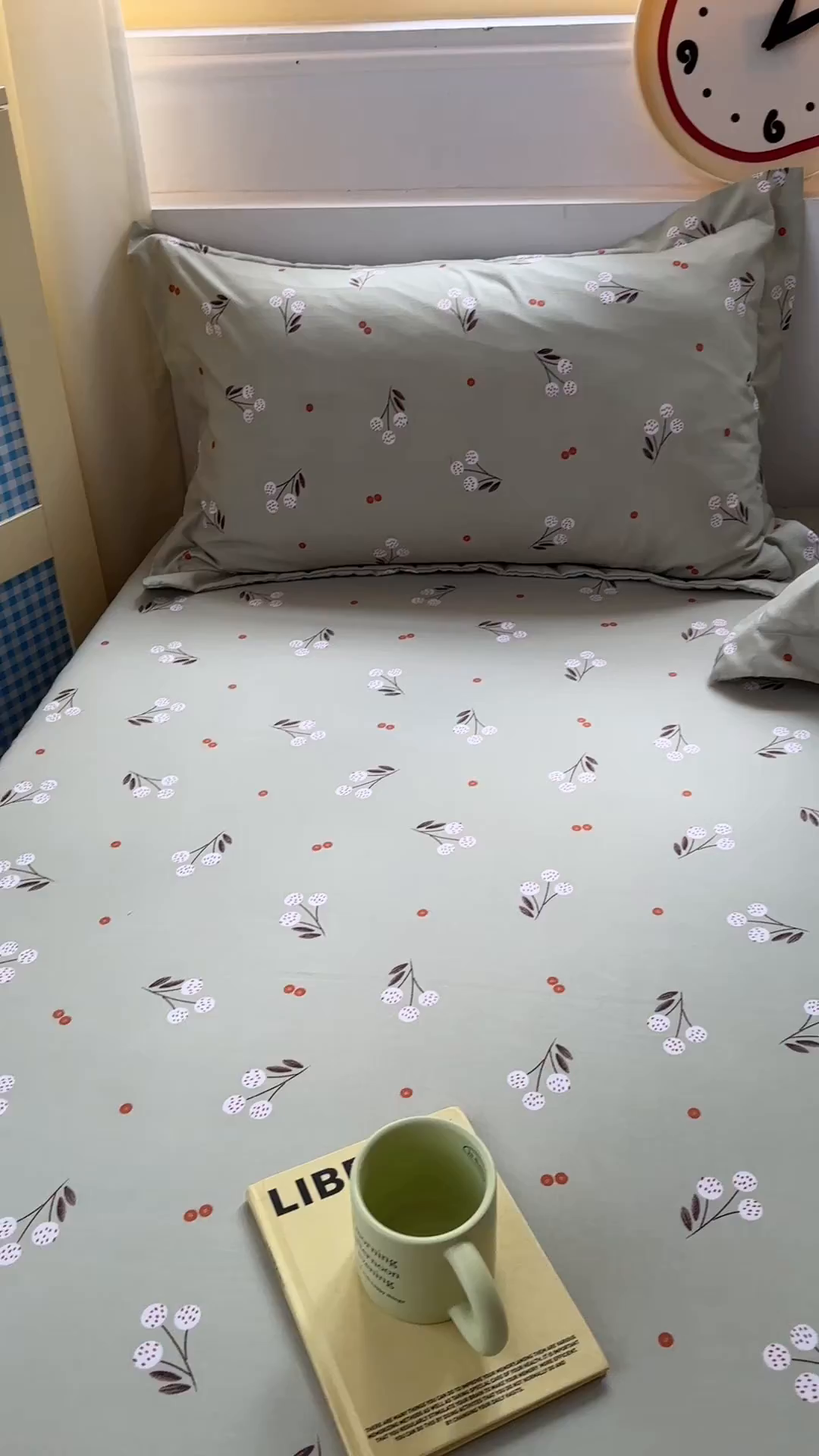 91家纺网 家纺一手货源 找家纺 十一家居 2025新款小清新印花款高克重加厚升级款云朵棉水洗棉床笠 樱花四溢