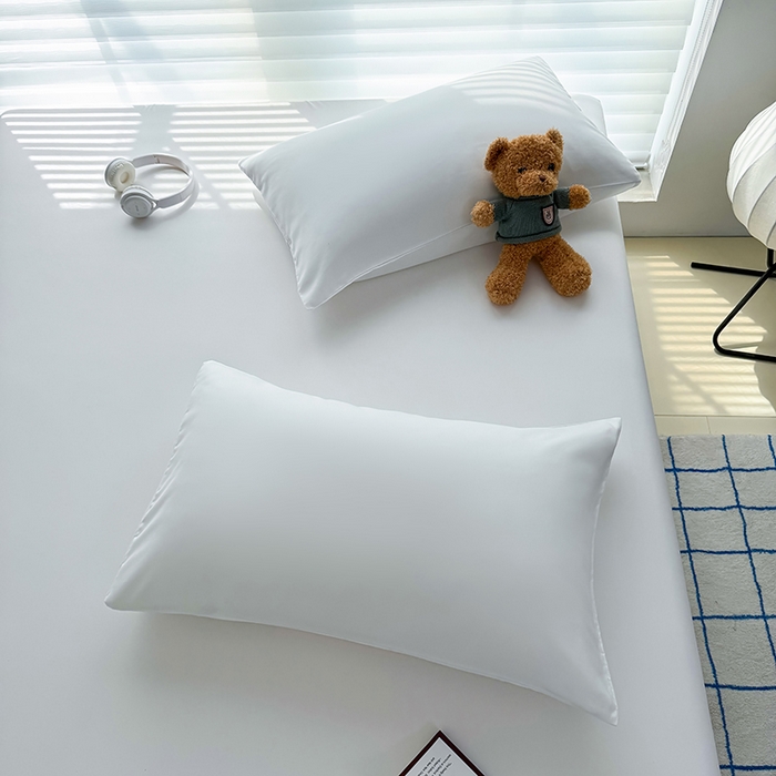 91家纺网 家纺一手货源 找家纺 十一家居 2025新款ins纯色系列亲肤水洗棉床笠 本白