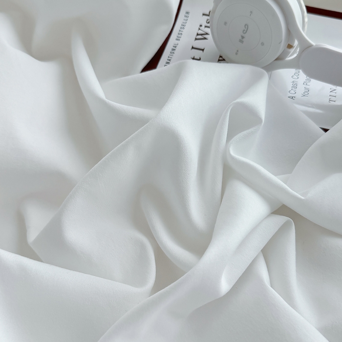 91家纺网 家纺一手货源 找家纺 十一家居 2025新款ins纯色系列亲肤水洗棉床笠 本白