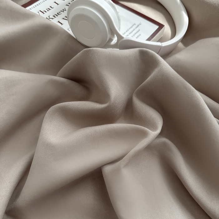 91家纺网 家纺一手货源 找家纺 十一家居 2025新款ins纯色系列亲肤水洗棉床笠 茶咖