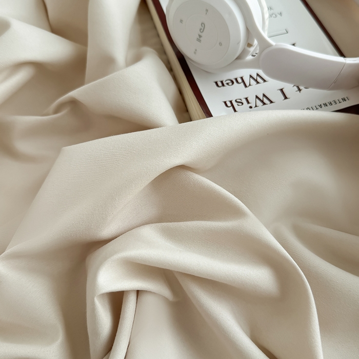 91家纺网 家纺一手货源 找家纺 十一家居 2025新款ins纯色系列亲肤水洗棉床笠 卡其