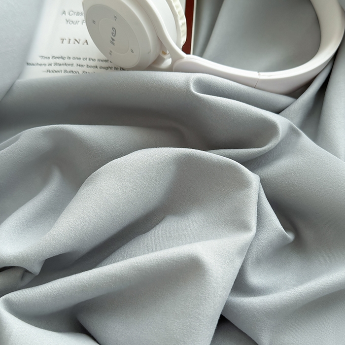 91家纺网 家纺一手货源 找家纺 十一家居 2025新款ins纯色系列亲肤水洗棉床笠 烟灰