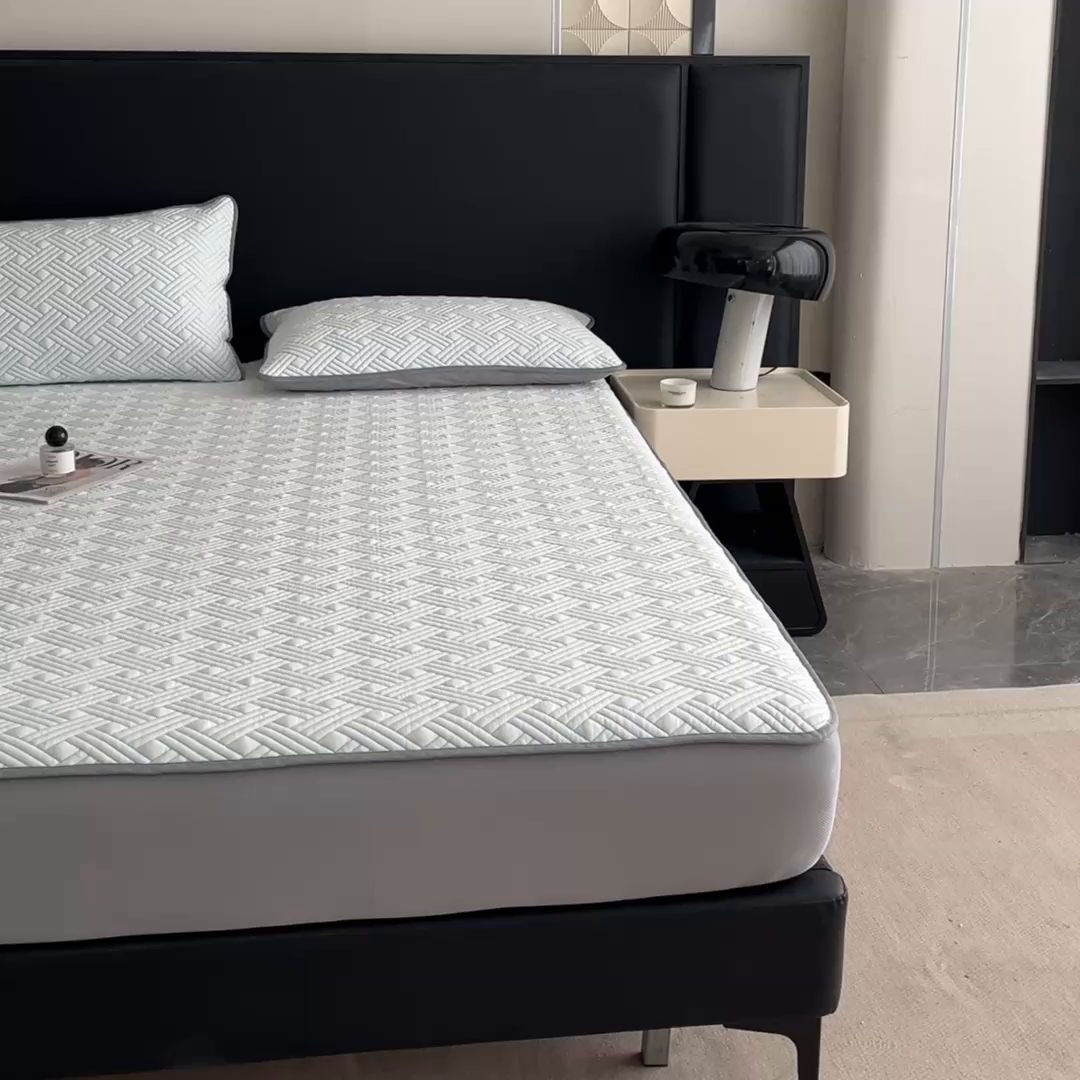 91家纺网 家纺一手货源 找家纺 （总）欧邦 2025新款加厚PE中分子凉感豆豆软席-极简系列