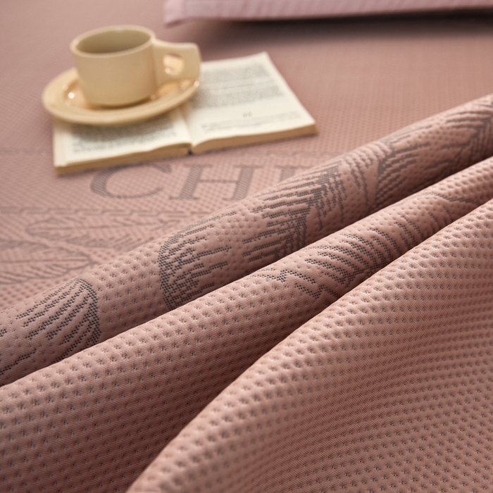 91家纺网 家纺一手货源 找家纺 亿梵家居 2025新款PE中分子480克高克重冰豆豆席凉豆豆席凉感凉席 莫里斯-豆沙