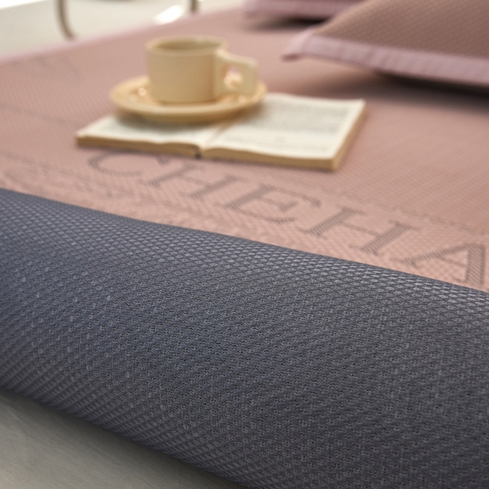 91家纺网 家纺一手货源 找家纺 亿梵家居 2025新款PE中分子480克高克重冰豆豆席凉豆豆席凉感凉席 莫里斯-豆沙