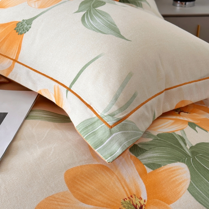 91家纺网 家纺一手货源 找家纺 （总）曲之慕 2025直播爆款纯棉磨毛 高克重加厚全棉磨毛印花四件套