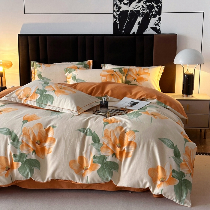 91家纺网 家纺一手货源 找家纺 （总）曲之慕 2025直播爆款纯棉磨毛 高克重加厚全棉磨毛印花四件套