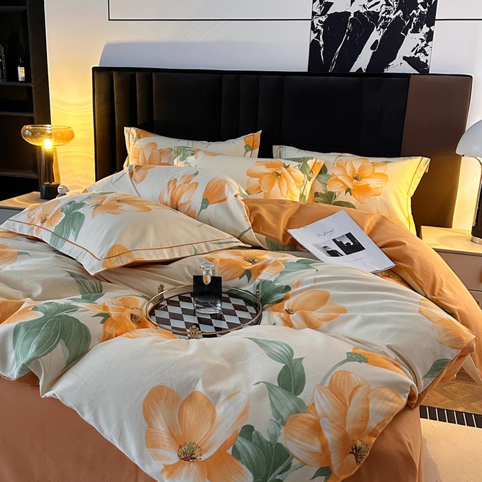 91家纺网 家纺一手货源 找家纺 （总）曲之慕 2025直播爆款纯棉磨毛 高克重加厚全棉磨毛印花四件套