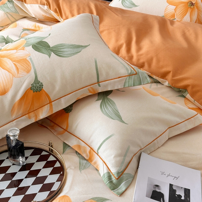 91家纺网 家纺一手货源 找家纺 （总）曲之慕 2025直播爆款纯棉磨毛 高克重加厚全棉磨毛印花四件套