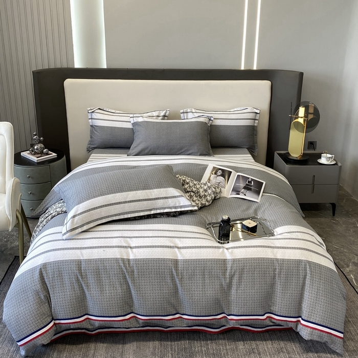 91家纺网 家纺一手货源 找家纺 曲之慕 2025直播爆款纯棉磨毛 高克重加厚全棉磨毛印花四件套 圣马可