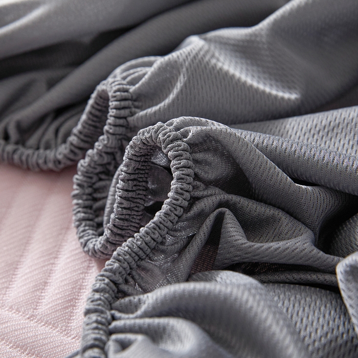 91家纺网 家纺一手货源 找家纺 欧邦 2025新款外贸热销加厚菱形Pe中分子凉感豆豆软席 菱形-粉床笠款