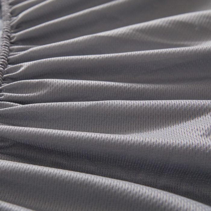 91家纺网 家纺一手货源 找家纺 欧邦 2025新款外贸热销加厚菱形Pe中分子凉感豆豆软席 菱形-灰 床笠款