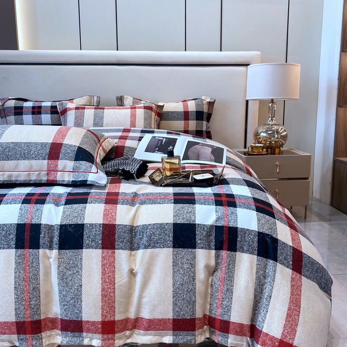 91家纺网 家纺一手货源 找家纺 曲之慕 2025直播爆款纯棉磨毛 高克重加厚全棉磨毛印花四件套 宝利格