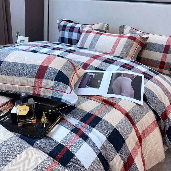 91家纺网 家纺一手货源 找家纺 曲之慕 2025直播爆款纯棉磨毛 高克重加厚全棉磨毛印花四件套 宝利格