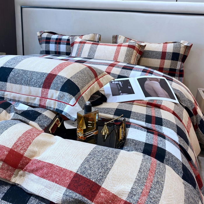 91家纺网 家纺一手货源 找家纺 曲之慕 2025直播爆款纯棉磨毛 高克重加厚全棉磨毛印花四件套 宝利格