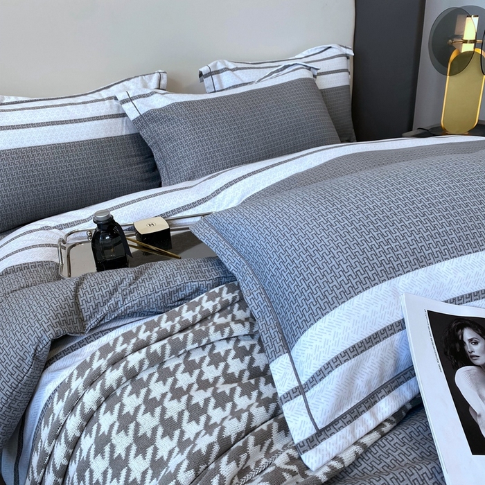 91家纺网 家纺一手货源 找家纺 曲之慕 2025直播爆款纯棉磨毛 高克重加厚全棉磨毛印花四件套 圣马可