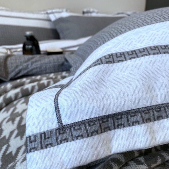 91家纺网 家纺一手货源 找家纺 曲之慕 2025直播爆款纯棉磨毛 高克重加厚全棉磨毛印花四件套 圣马可