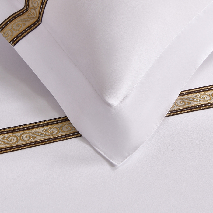 91家纺网 家纺一手货源 找家纺 （总）中乾酒店布草工厂店 2025新款120克加密织带款酒店磨毛四件套