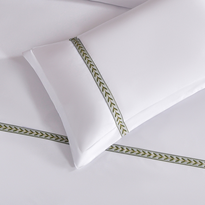 91家纺网 家纺一手货源 找家纺 中乾酒店布草工厂店 2025新款120克加密织带款酒店磨毛四件套 如沐春风