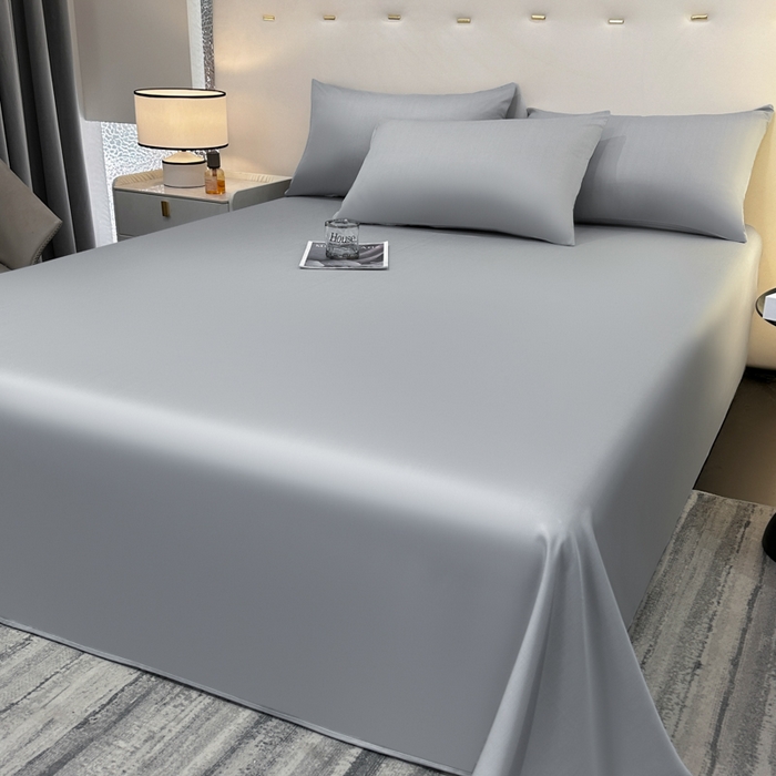 91家纺网 家纺一手货源 找家纺 （总）菲梵家纺 2025新款纯色60支莱赛尔天丝单品系列-单床单（提供买家秀）