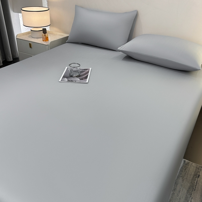 91家纺网 家纺一手货源 找家纺 菲梵家纺 2025新款纯色60支莱赛尔天丝单品系列-单床单（提供买家秀） 北极灰