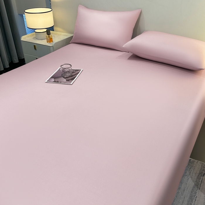 91家纺网 家纺一手货源 找家纺 菲梵家纺 2025新款纯色60支莱赛尔天丝单品系列-单床单（提供买家秀） 莱特粉