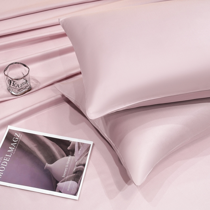 91家纺网 家纺一手货源 找家纺 菲梵家纺 2025新款纯色60支莱赛尔天丝单品系列-单床单（提供买家秀） 莱特粉