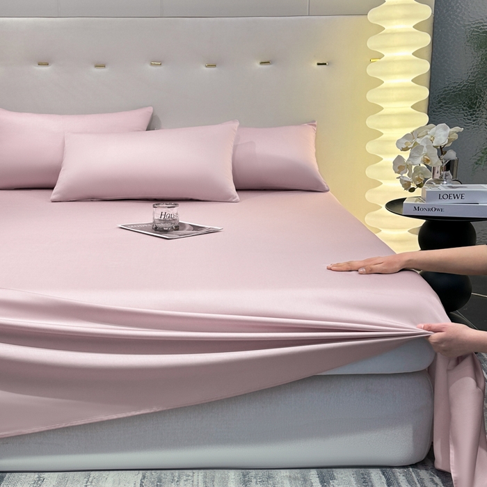 91家纺网 家纺一手货源 找家纺 菲梵家纺 2025新款纯色60支莱赛尔天丝单品系列-单床单（提供买家秀） 莱特粉