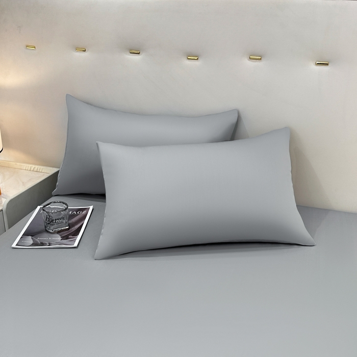 91家纺网 家纺一手货源 找家纺 菲梵家纺 2025新款纯色60支莱赛尔天丝单品系列-单床单（提供买家秀） 北极灰