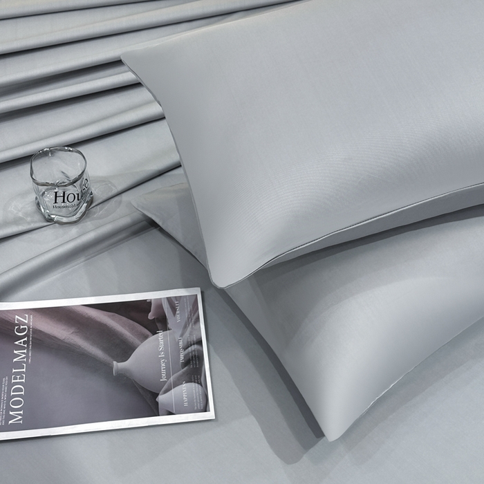 91家纺网 家纺一手货源 找家纺 菲梵家纺 2025新款纯色60支莱赛尔天丝单品系列-单床单（提供买家秀） 北极灰