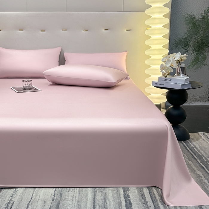 91家纺网 家纺一手货源 找家纺 菲梵家纺 2025新款纯色60支莱赛尔天丝单品系列-单床单（提供买家秀） 莱特粉