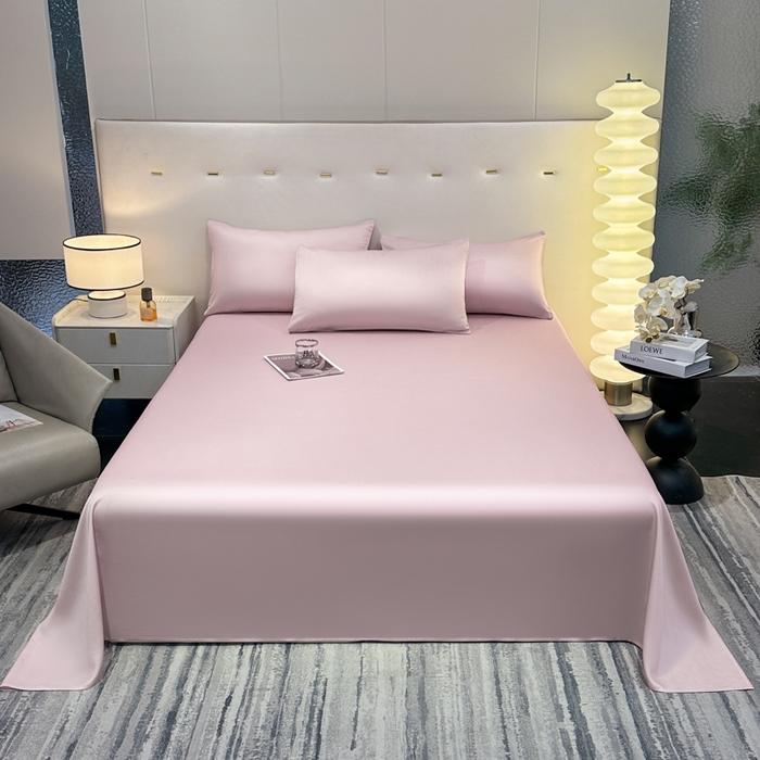 91家纺网 家纺一手货源 找家纺 菲梵家纺 2025新款纯色60支莱赛尔天丝单品系列-单床单（提供买家秀） 莱特粉