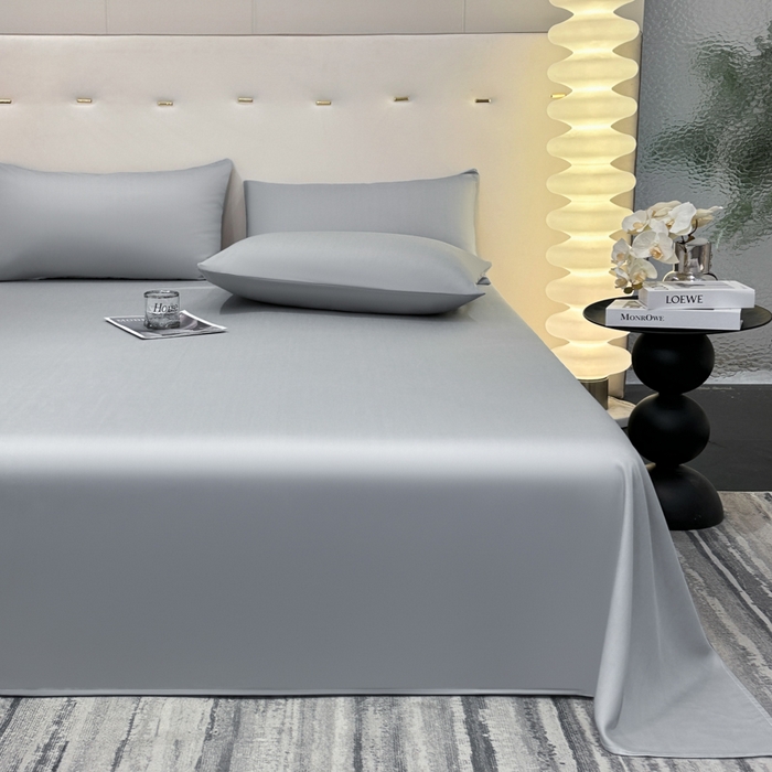 91家纺网 家纺一手货源 找家纺 菲梵家纺 2025新款纯色60支莱赛尔天丝单品系列-单床单（提供买家秀） 北极灰