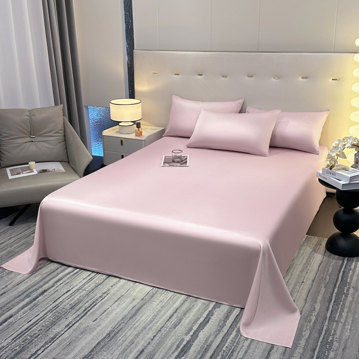 91家纺网 家纺一手货源 找家纺 菲梵家纺 2025新款纯色60支莱赛尔天丝单品系列-单床单（提供买家秀） 莱特粉