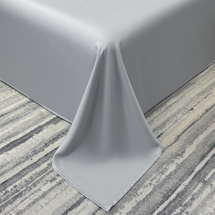 91家纺网 家纺一手货源 找家纺 菲梵家纺 2025新款纯色60支莱赛尔天丝单品系列-单床单（提供买家秀） 北极灰