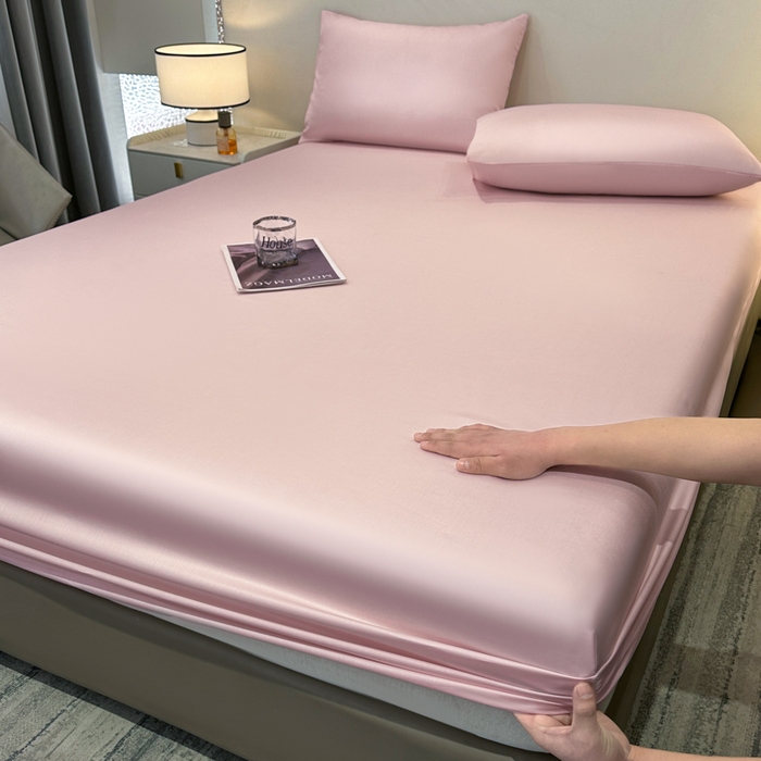 91家纺网 家纺一手货源 找家纺 （总）菲梵家纺 2025新款纯色60支莱赛尔天丝单品系列-单床笠（提供买家秀）