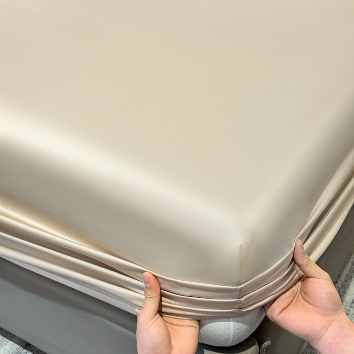 91家纺网 家纺一手货源 找家纺 菲梵家纺 2025新款纯色60支莱赛尔天丝单品系列-单床笠（提供买家秀） 西子沙