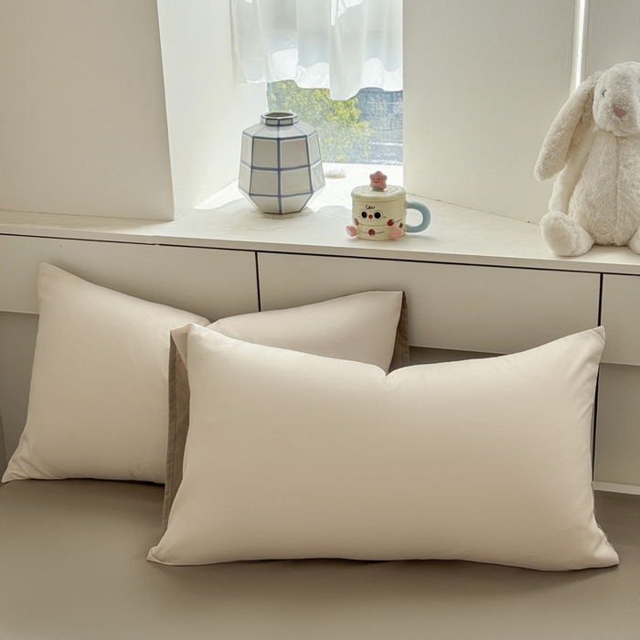 91家纺网 家纺一手货源 找家纺 可可家纺 2025新款纯色磨毛简约水洗棉单被套亲肤床单被套单件被罩 浅玉卡其